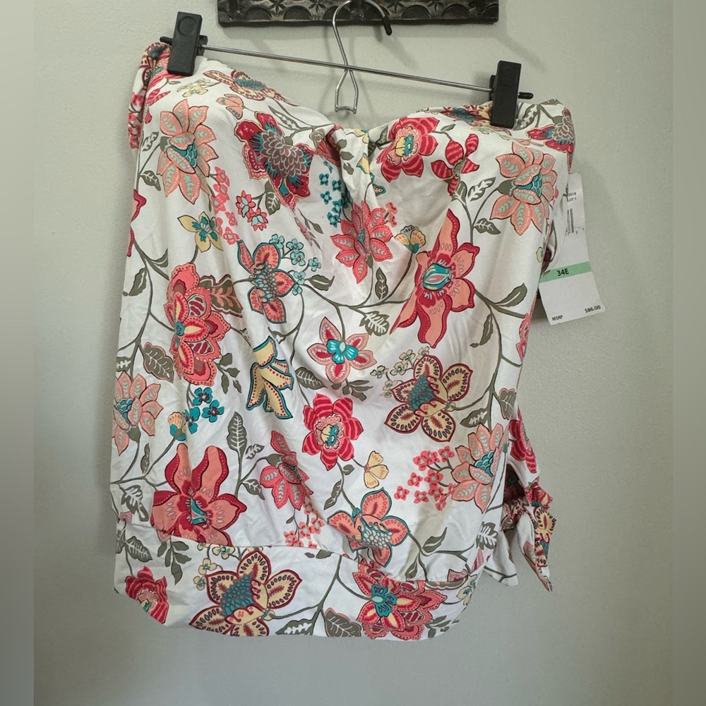 Women’s two-piece bandeau blouson tankini